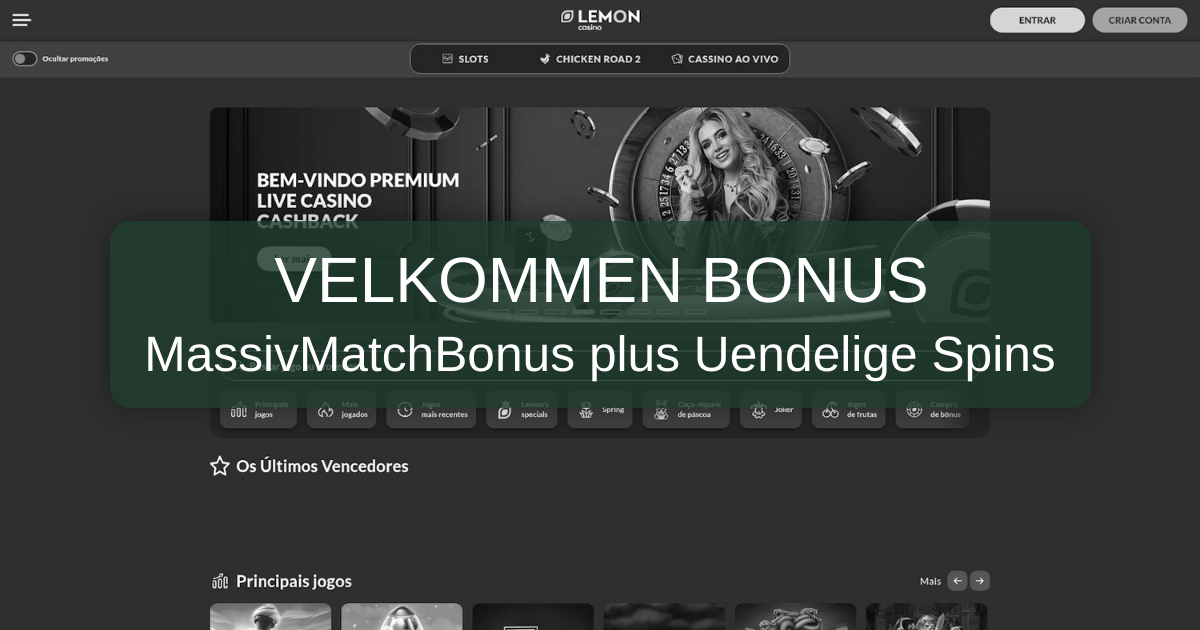 Lemon Casino - Spil slots online med velkomstbonus | Danmark