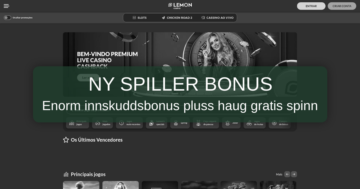 Lemon Casino - Spill slots med velkomstbonus | Norge